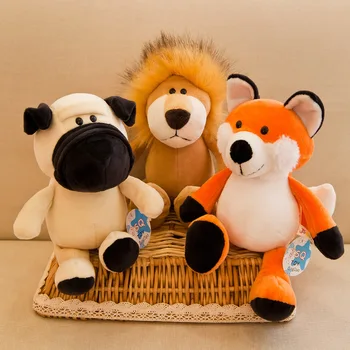 Pliušiniai žaislai Džiunglių Gyvūnų Serijos modeliavimas Mielas gyvūnų uzpost kūdikių pliušinis lėlės ir vaiko Pagalvę Kartu Lėlės Atostogų dovanos