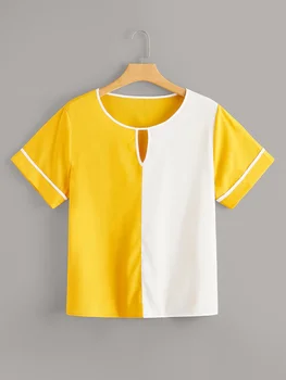 Plus size Slim marškinėlius XXXXL Šifono Kratinys Trumpas Rankovės marškinėliai Topai Marškinėliai Moterims Drabužių 2021 M. Vasaros Naują Atsitiktinis marškinėlius