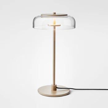 Postmodernios LED aparatūros kambarį stalo lempa meno skaidraus stiklo lova, miegamojo apšvietimo tyrimas deco lempa skaitymui stalas žibintai