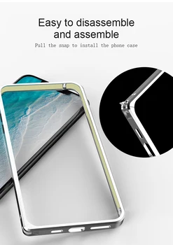Prabanga Aliuminio karkasas Telefonas atsparus smūgiams Atveju iPhone 11 12 Mini Pro Max Vandeniui Korpuso Dangtelio