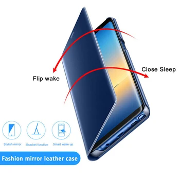 Prabanga Peržiūrėti Smart Flip Case For Samsung Galaxy S8 fundas originalus Magnetinis Laikiklis Odos Dėklu S 8 SM G950F G950 Telefono 360 Dangtelį