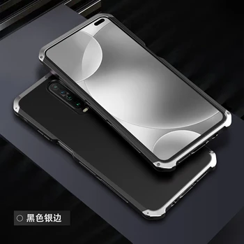 Prabangaus Metalo, Aliuminio Bumber Šarvai Padengti Xiaomi Redmi K30 Sunkiųjų Apsaugos Atveju Redmi K30 Sunku Telefono dėklas K30 5G