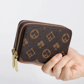 Prabangos prekės ženklo dizaineris moterys trumpas piniginės ir sankabos piniginės rankinės, vyriškos piniginės vyrų Unisex užtrauktuku piniginės telefono krepšys