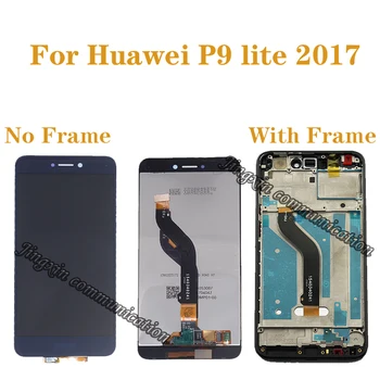 Pradinio ekrano ir Huawei P9 Lite 2017 LCD + touch ekranas pakeisti P9 LITE 2017 PRA-LA1 PRA-LX1 PRA-LX3 LCD su karkasu