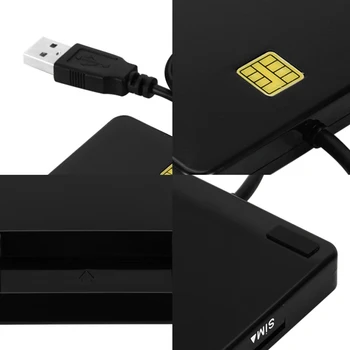 Praktinių Patvarus Nešiojamų Universalus Daugiafunkcinis Nešiojamas USB2.0 Smart Card Reader Banko Kortele CAC IC ID SIM DNIE ATM