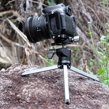 Pratybos Kelionės Mini Trikojis su Kamuolį Galva Canon Nikon Sony A7S XT1 XT-2 X-pro1 XT10 kamera Kamera Išmanųjį telefoną