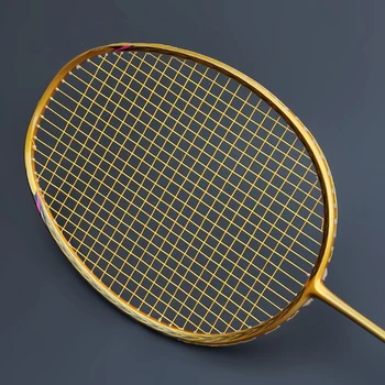 Profesinės Anglies 5U Badmintono Rakečių Krepšys Su virvele Įžeidžiantis Tipas Raketės Raquette Ultralight Rankena Padel Raqueta Suverti