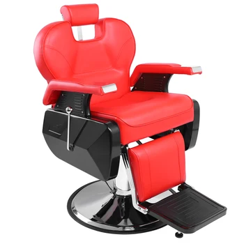 Profesinės Salonas Barber Kėdės 8702A Raudona gali išlaikyti iki 150 kg. svoris Sukurta turėklus už salonas, kirpykla