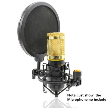Profesionalus Mikrofonas Mic Shock Mount su Shield Išsakant Galvos strėlės ilginimas Mikrofono Laikiklio Stovas Laikiklis BM 800 900
