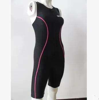 Profesionalūs Fitneso Mokymo vientisi maudymosi kostiumėlį Kelio Ilgis maudymosi Kostiumėliai Moterims Vasaros Padding Bodysuit Slim Plaukti maillot Monokini