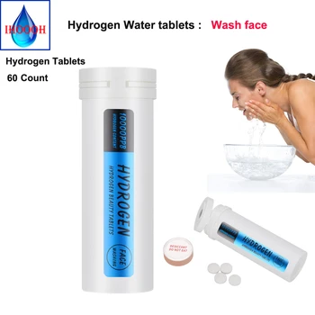 Purative Aktyvus H2 Molekulinio Vandenilio 10000PPB H2 60 Tablečių Nano Vandenilio tablečių Silpnai rūgštinė Hidratacija 60 Dienų