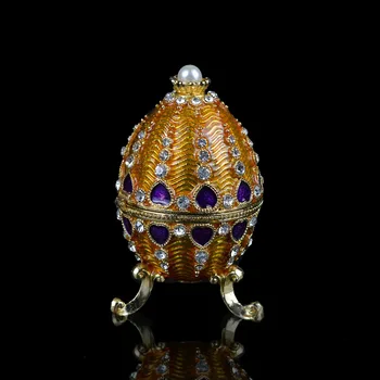 QIFU Metalo Grožis Aukso Faberge Kiaušinis Suvenyrai Apdaila