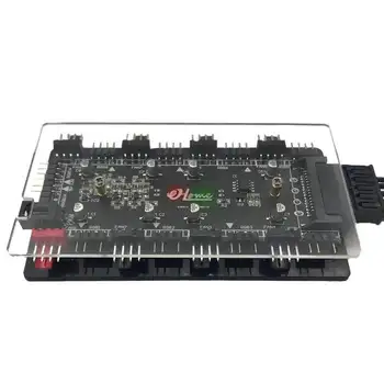 RGB 12V į 5V ARGB Adapterio Modulis Linijos Pertvarkymo Vedlys PWM Hub Shekinah Sinchronizavimo AURA Valdytojas