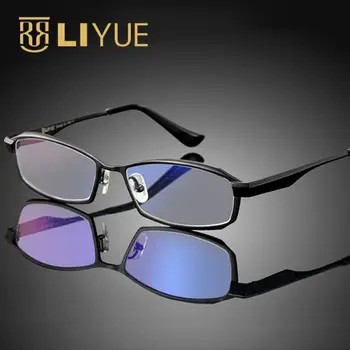 Radiacinės atsparus UV400 akiniai mados anti blue ray akinių rėmeliai vyrų optiniai akiniai iš titano, kompiuterinių žaidimų akiniai