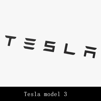 Raidžių Logotipas Ženklelis Tesla Modelis 3 Modelis S Modelis X SPACEX Automobilių Stilius Kamieno Boot Logo Lipduką 