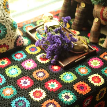Rankų darbo, originalus, Nėrimo afganistano antklodė Vertus užsikabinęs nėrimo, antklodė, pagalvėlės manė, sielovados stiliaus granny aikštėje