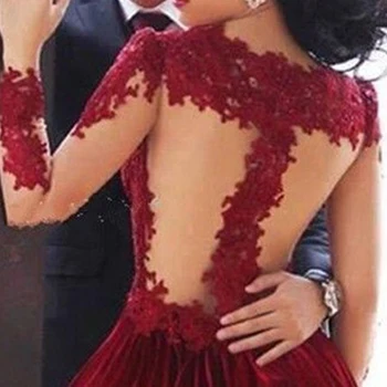 Raudonos Nėrinių Trumpas Baigimo Sukneles Prabangus Satino Oficialus Moterų Vakare Suknelė Elegantiškas Ypatinga Proga Prom Partija Ir Vestuvių Suknelė
