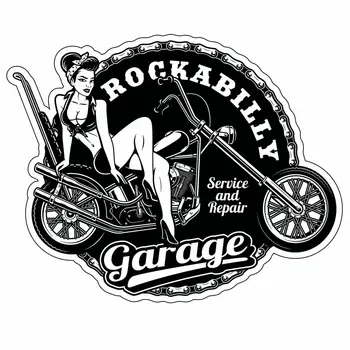 Retro Aufkleber Rockabilly Senosios Mokyklos Motociklų Lipdukas Race Retro Vintage