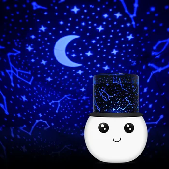 Romantiškas Kambarys Naujovė Naktį Šviesos Spalvinga Projektoriaus Lempa Mirksi Žvaigždžių Žvaigždė, Mėnulis Dangaus Projektorius, Vaikams, Vaikų Abajur Infantil