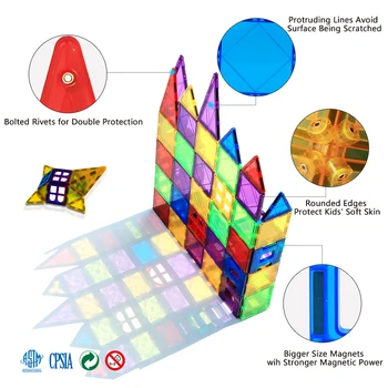 Romboss Magnetiniai Blokai, Statybų Žaidimai Magnetas Dizaineris Švietimo Žaislai Magnetinio Plytelės Vaikams Dovanų