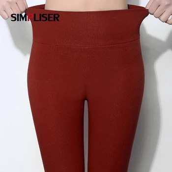 SIMPLISER Elastinga Aukštos Juosmens Moterų Pieštuko Pants Plus Size 5XL 6XL Didelis Moterų Antblauzdžiai Candy Spalva 2018 Kelnės Femme Pantalon