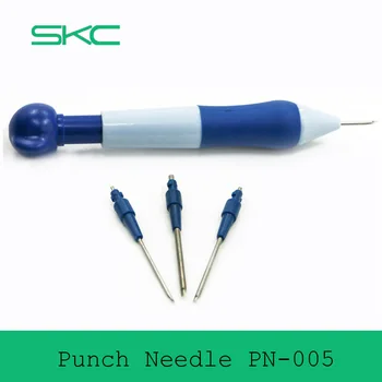 SKC Reguliuojamas pradurkite adata siuvinėjimo priemonė, 3 rūšių adatos Dygsniais/puching Adata
