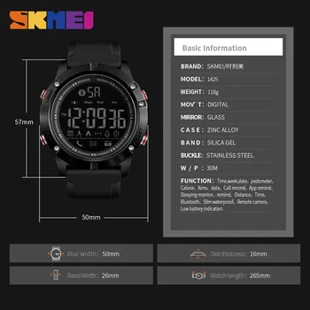 SKMEI Smart Watch Vyrai 