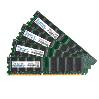 SNOAMOO DDR1 DDR 1GB PC2700/3200 DDR 333MHz/400MHz 184Pin KOMPIUTERIO atminties CL2.5 DIMM RAM 1G Lifetime Garantija