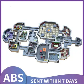 SS mini map Amongeds - Mums Skeld Mini Erdvėlaivis Žemėlapis Modelis Laivyno Žaidimas Skraidymas Žemėlapyje Pastato Blokų, Plytų Konstruktorius vaikams, žaislai