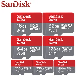 SanDisk Micro SD Kortelę 16GB 32GB MicroSDHC Atminties Kortelę 64GB 128GB 200GB 256 GB 400GB MicroSDXC EXTREME PRO V30 U3 4K UHD TF Kortelės