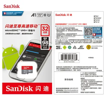 SanDisk Ultra micro SDHC/micro SDXC UHS-I Atminties Kortelė 16 GB micro SD kortelė 32 GB, 80MB/s TF Kortelę 64GB 128GB Smartfon&vaizdo Kamera