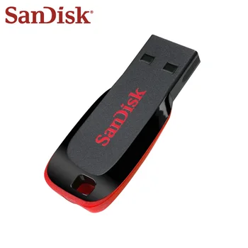 Sandisk Flash Diskas 128GB Pendrive USB 2.0 High Speed CZ50 Usb atmintinė 16 GB Pendrive 32GB Memoria Usb 64GB Šifravimas