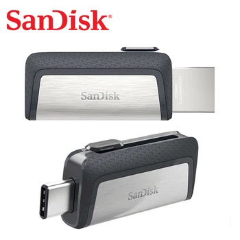 Sandisk tipo-C USB 3,1 256G Pendrive 64GB U Disko DUAL DRIVE USB Flash Drive 32GB 128 GB Memory Stick Dual OTG, USB 