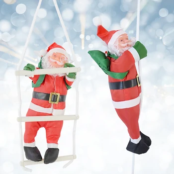 Santa Claus Laipiojimo Laiptais Lėlės Kalėdų Dekoro Santa Claus Lėlės Pakabukas Namuose Naujųjų Metų Dekoro Ornamentą Vaikams Dovanų Noel