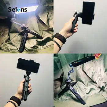 Selens Mini Trikojo Lankstymo PortableTable Stendas su šlapia Danga Gimble Stabilizatorius Skaitmeninis Fotoaparatas DSLR Video Vlog vaizdo Kamera Telefono Trikojo