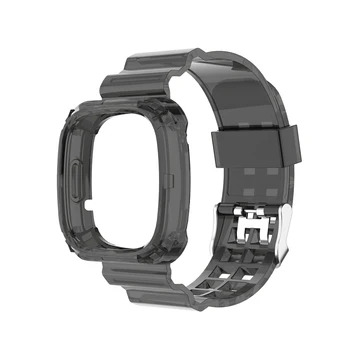 Silikono Aiškius argumentus, Diržu, Fitbit Versa 3 / Fitbit Prasme Watch Band Apyrankę ir Apsauginis Dangtelis, Fitbit Versa3/Prasme