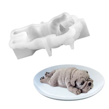 Silikono Formos Šunų Gana Mousse Cake 3D šarpėjų Pelėsių, Ledų, Želė, Pudingas Sprogimo Aušintuvas Minkštas Įrankis Apdaila