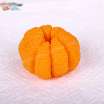 Silikono Formų Vaisių Pelėsių Muilo Pelėsių Orange Silikono Muilo Formų Šablonai, Žvakių Liejimo Silikagelio Apelsinų Aromatas Akmens 3D PRZY 001