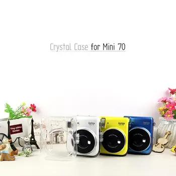 Skaidrus Atveju Kristalų Apvalkalas su Diržu, Momentiniai Mini70 Fotoaparato Priedai už Fuji Fujifilm Instax mini 70