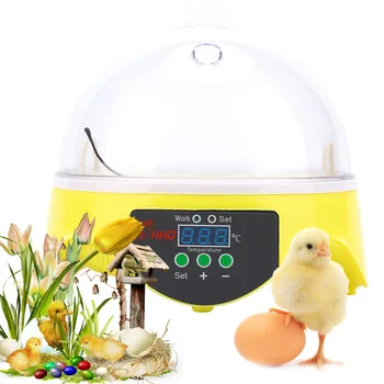 Skaitmeninis 7 Kiaušiniai Inkubatoriaus Kiaušinių Broedmachine Vištienos Ančių, Putpelių Paukščių Kiaušinių Hatcher Elektroninis Inkubatoriaus Įrankiai