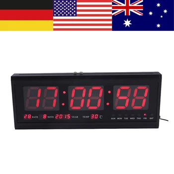 Skaitmeninis LED Stalo Laikrodis Modernus Sieninis Laikrodis Skaitmeniniai Laikrodžiai 12/24 Valandų Ekranas Laikrodžio mechanizmas Signalo Atidėjimo Stalas Žadintuvas ES