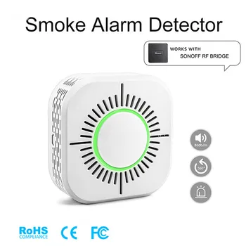 Smart Gyvenimo 433MHz Dūmų Detektorius Belaidis Dūmų Gaisro Signalizacijos Jutiklio Apsaugos Signalizacijos Smart Home Dirbti Su Sonoff RF