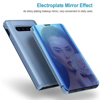 Smart Veidrodis, Flip Case For Huawei Mate 30 20 P40 P20 30 Garbę 9X 10 Lite Pro P Smart 2019 Telefono Case Cover 