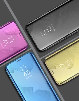 Smart Veidrodis, Flip Case For Huawei P Smart Z Y9 Y7 Y5 Y6 Premjero 2019 NOVA 5i 5Pro 4 4E 3 3i 3E Telefono Case Cover 
