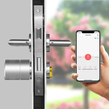 Smart pirštų atspaudų durų užraktas Wi-fi/Bluetooth/pagrindiniai mygtukai/biometrinių smart lock 