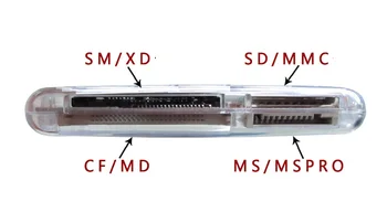 SmartMedia SM Kortelių Skaitytuvas USB2.0 viskas viename kortelių skaitytuvas SD MMC SM XD CF, MS