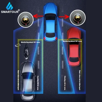Smartour Automobilių bsm bsd bsa Atvirkštinio Atsarginės Radaro Garsas Perspėjimo Indikatorius Parkavimo Jutiklis nematymo stebėjimo sistema