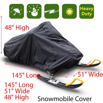 Sniego Padengti Vandeniui Dulkių Trailerable Rogės Padengti Saugojimo Anti-UV universalūs Padengti Žiemos Motorcyle Lauko 368x130x121cm