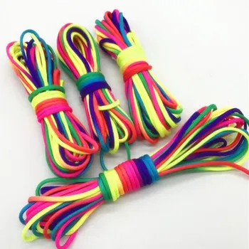 Spalvinga 10m/roll dažytos polipropileno lyno gradientas virvę, vaivorykštės spalvos skėtis virvę privalomas apyrankę priedai
