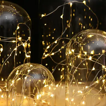 Stiklo Ekranas Dome Cloche Su Sustabdytas LED Pasakų Žibintai Kalėdos Gimtadienio Dovana